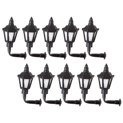 FRCOLOR Miniatur Wandlampenmodell 10 Stücke für Puppenhaus Blecherne Wandlampe Miniaturlampe Sandtisch Dekoration Kleiner Hauszubehör von FRCOLOR
