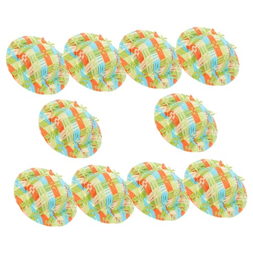 FRCOLOR 10 Stück Teiliges Miniatur Gewebte Puppenhüte Filigrane Handarbeit Dekorative Bastelaccessoires für Puppen Mini Dekoration Vielseitig für Puppenhaus und Haarschmuck FRCOLOR 10 Stück Teiliges Miniatur Gewebte Puppenhüte Filigrane Handarbeit Dekorative Bastelaccessoires für Puppen Mini Dekoration Vielseitig für Puppenhaus und Haarschmuck von FRCOLOR
