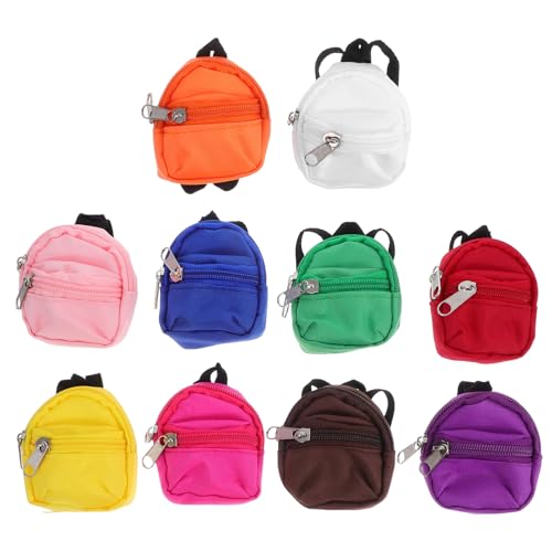 FRCOLOR 10 Stück Teiliges Miniatur Puppen Rucksack mit Funktionalem Reißverschluss Realistische Schulranzen für Mädchen Praktische Rucksäcke Kreativität und Organisationsfähigkeit FRCOLOR 10 Stück Teiliges Miniatur Puppen Rucksack mit Funktionalem Reißverschluss Realistische Schulranzen für Mädchen Praktische Rucksäcke Kreativität und Organisationsfähigkeit von FRCOLOR