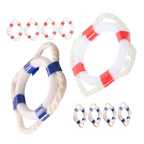 FRCOLOR 10stücke Kleine Kunststoff-mini-sicherheitsringe Modell Für Kuchendekoration Miniatur-sicherheitsringe Als Bonsai-Ornament Wiederverwendbar Und Einfach Zu Verstauen von FRCOLOR