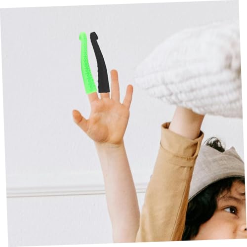 FRCOLOR 10 Stück Teiliges Plastik Fingerpuppen Oktopus Tentakel Kreative Handdeko Sicher und Robust als Party mitgebsel für Fasching Bunte Zufallsfarben Zufällige Farbe Zufällige Farbe von FRCOLOR