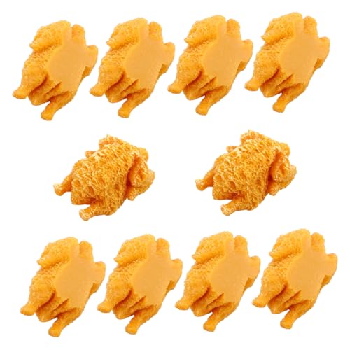 FRCOLOR 10 Stück Teiliges Realistische Gebratene Hähnchenmodelle Lebensnahe Falsche Hühnerflügel Detailreiche Miniatur Dekoration für DIY küche Party Tischdisplay von FRCOLOR