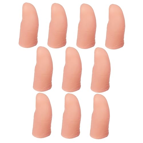 FRCOLOR 10 Stück Teiliges Realistische Simulation Finger Daumenschutz Soft Hautfarbe für Spiele Show Zubehör Langlebig und Mehrfach Verwendbar FRCOLOR 10 Stück Teiliges Realistische Simulation Finger Daumenschutz Soft Hautfarbe für Spiele Show Zubehör Langlebig und Mehrfach Verwendbar von FRCOLOR