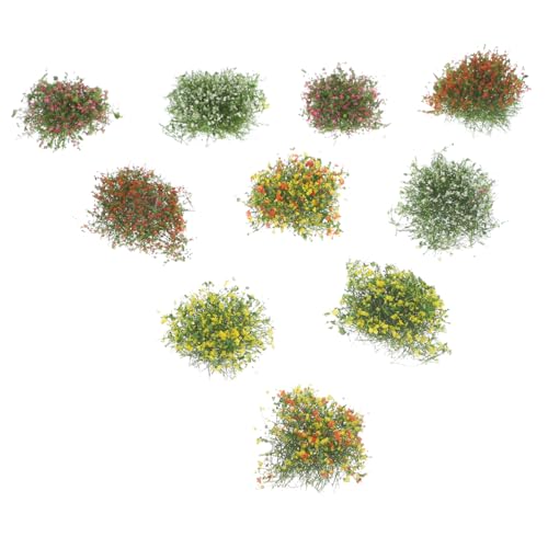 FRCOLOR 10 Stück Teiliges Simulierte Blumenbüsche Mini Dekoration für DIY Sandtisch Modellbau Naturgetreu Vielseitig Verwendbar für Garten Landschaft Lebendige Farben Gelb Rot Rosa Orange FRCOLOR 10 Stück Teiliges Simulierte Blumenbüsche Mini Dekoration für DIY Sandtisch Modellbau Naturgetreu Vielseitig Verwendbar für Garten Landschaft Lebendige Farben Gelb Rot Rosa Orange von FRCOLOR