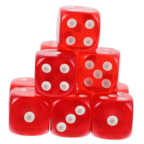 FRCOLOR 10 Stück Teiliges Transparente Acryl Würfel mit Abgerundeten Ecken Große Zahlen Spielwürfel für Brettspiele und Party Leichte Langlebige Bunte Würfel für RPG und FRCOLOR 10 Stück Teiliges Transparente Acryl Würfel mit Abgerundeten Ecken Große Zahlen Spielwürfel für Brettspiele und Party Leichte Langlebige Bunte Würfel für RPG und von FRCOLOR