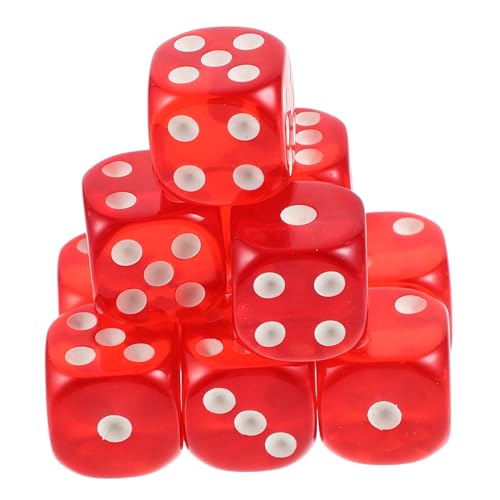 FRCOLOR 10 Stück Teiliges Transparentes Würfelset mit Runden Ecken Bunte Spielwürfel für Brettspiele und Partyzubehör Geeignet für Zuhause Bar und Gesellige Runden FRCOLOR 10 Stück Teiliges Transparentes Würfelset mit Runden Ecken Bunte Spielwürfel für Brettspiele und Partyzubehör Geeignet für Zuhause Bar und Gesellige Runden von FRCOLOR