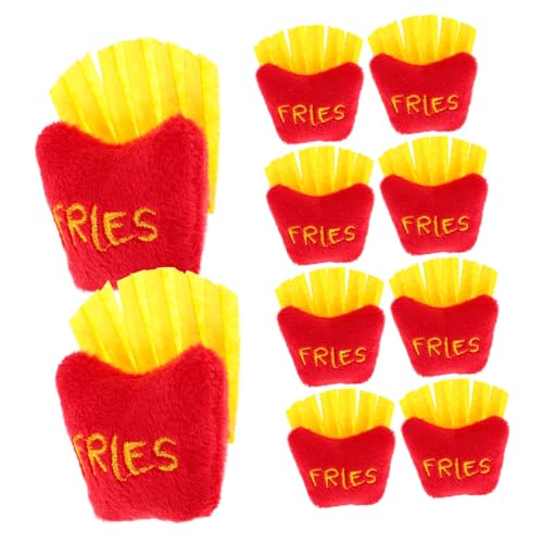 FRCOLOR 10 Stück Teiliges Weiches Plüschspielzeug Pommes Frites Realistische Falsche Pommes DIY Zubehör für Schuhe Hüte Rucksäcke Vielseitige Dekoration FRCOLOR 10 Stück Teiliges Weiches Plüschspielzeug Pommes Frites Realistische Falsche Pommes DIY Zubehör für Schuhe Hüte Rucksäcke Vielseitige Dekoration von FRCOLOR