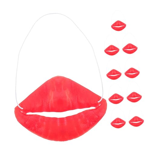 FRCOLOR 10 Stück Tricky Toys Halloween Gesichtsmaske Großer Mund Lustige Gesichtsmaske Requisiten Lustige Lippen Für Maskerade Wurstlippen Cosplay Party Lippen Requisiten FRCOLOR 10 Stück Tricky Toys Halloween Gesichtsmaske Großer Mund Lustige Gesichtsmaske Requisiten Lustige Lippen Für Maskerade Wurstlippen Cosplay Party Lippen Requisiten von FRCOLOR