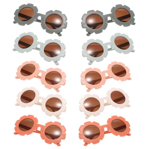 FRCOLOR 10 Stück sonnenbrillen für kindersonnenbrille Party-Brille runde für schnapsgläser interessante Brillenstütze liefern Plastik von FRCOLOR
