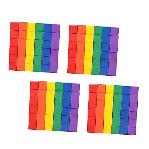 FRCOLOR 100 Stück Bunte Holzbausteine DIY Quadratische Würfel zum Basteln für Kreative Projekte Sicheres für Erwachsene Leuchtende Farben für Handwerk und Lernspiele FRCOLOR 100 Stück Bunte Holzbausteine DIY Quadratische Würfel zum Basteln für Kreative Projekte Sicheres für Erwachsene Leuchtende Farben für Handwerk und Lernspiele von FRCOLOR
