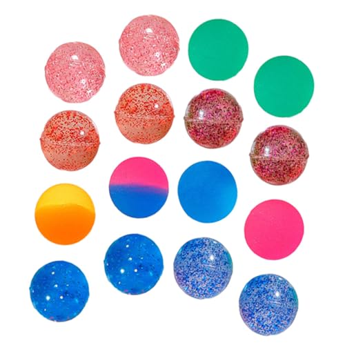 FRCOLOR 100 Stück Bunte Hüpfbälle aus Elastischem Gummi Leichte Partyspielzeug Bälle für Strapazierfähige Dekorative Springbälle für Outdoor Spiele und Stressabbau von FRCOLOR