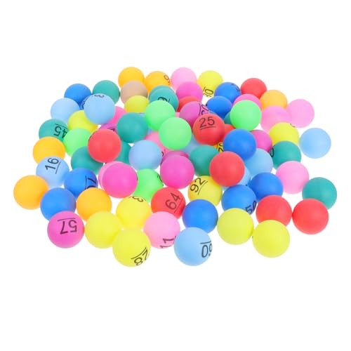 FRCOLOR 100 Stück Bunte Nummerierte Bingo Kugeln Plastik Bälle für Schulveranstaltungen Familienfeiern und Party Dekorationen FRCOLOR 100 Stück Bunte Nummerierte Bingo Kugeln Plastik Bälle für Schulveranstaltungen Familienfeiern und Party Dekorationen von FRCOLOR