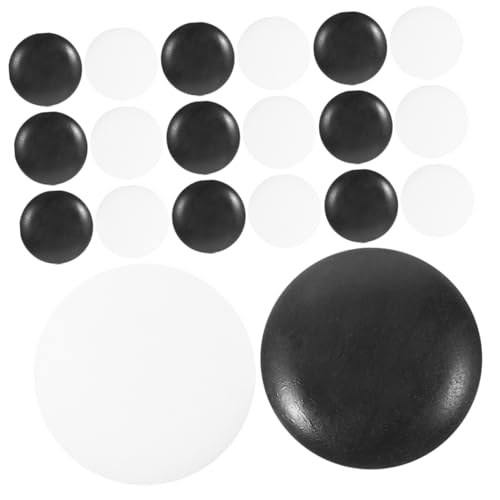 FRCOLOR 100 Stück Go Spielsteine aus Bruchsicherem Material Durchmesser Schwarz und Weiß für Brettspiele und Go Zubehör von FRCOLOR