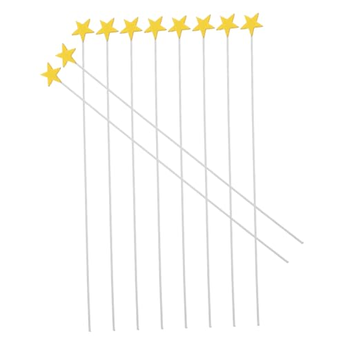 FRCOLOR 100 Stück Goldene Stern Tortendeko Kreative Cupcake Toppers aus Schaumstoff Eva Vielseitige Geburtstags und Partydekoration für Hochzeit Shower Festliche Verbessern von FRCOLOR