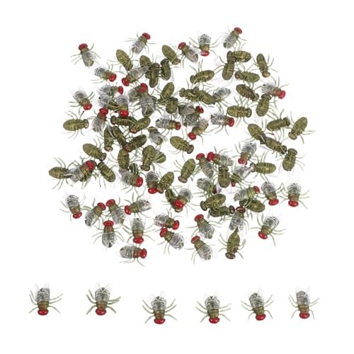 FRCOLOR 100 Stück Halloween Fake Flies aus Stabilem Kunststoff Realistische Insekten Deko für Party April Fools Day und Gruselige Scherzspiele Kompakt und Wiederverwendbar Halloween FRCOLOR 100 Stück Halloween Fake Flies aus Stabilem Kunststoff Realistische Insekten Deko für Party April Fools Day und Gruselige Scherzspiele Kompakt und Wiederverwendbar Halloween von FRCOLOR