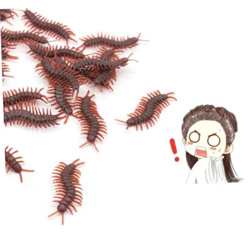 FRCOLOR 100 Stück Künstliche Tausendbein Scherzspielzeug PVC Realistische Tricky Props Für Halloween Aprilscherz Gruselige Dekoration Für Party Und Haus FRCOLOR 100 Stück Künstliche Tausendbein Scherzspielzeug PVC Realistische Tricky Props Für Halloween Aprilscherz Gruselige Dekoration Für Party Und Haus von FRCOLOR