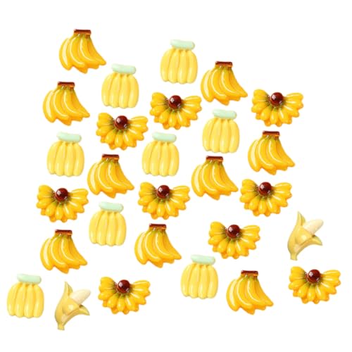 FRCOLOR 100 Stück Mini Bananen Deko Künstliche Früchte Modell Realistische Bananen für Fotografie Requisiten Tischdekoration Film Prop von FRCOLOR
