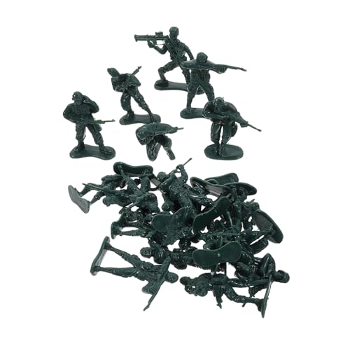 FRCOLOR 100 Stück Mini Militärfiguren Sandtisch Soldaten Realistische Zweiter Weltkrieg Miniatur Figuren Grüne Armee Spielfiguren für Sammler von FRCOLOR
