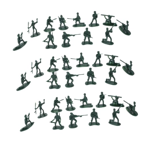 FRCOLOR 100 Stück Mini Soldaten Figuren aus Kunststoff Detaillierte Modelle für Sandtisch Dekoration Wetterbeständig und Langlebig und für Sammler von FRCOLOR