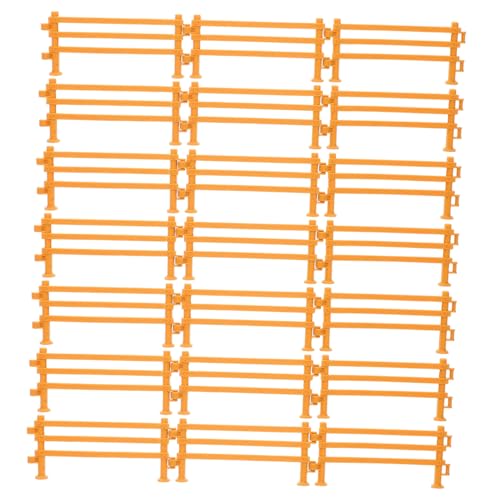 FRCOLOR 100 Stück Miniatur Gartenzaun Kunststoff Picket Ornament Spielzaun für Bastelfence für Modellbau Langlebig und Robust für Bauernhof Tierfiguren Dekoration von FRCOLOR
