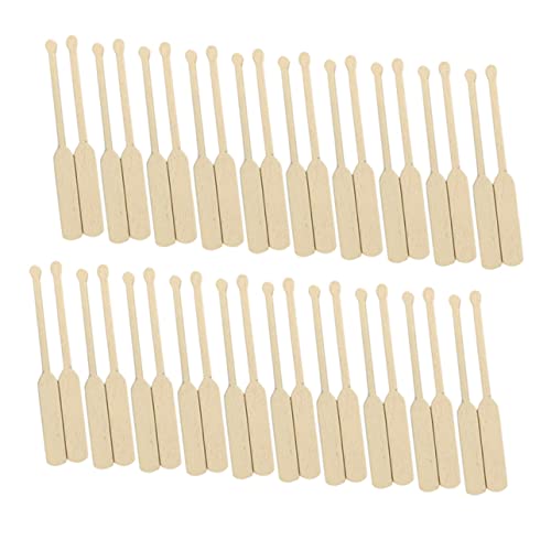 FRCOLOR 100 Stück Miniatur Paddel aus Holz für Strand Mikrolandschaften DIY Dekorationen für Puppenhäuser Sandbox Zubehör und Handwerksprojekte von FRCOLOR