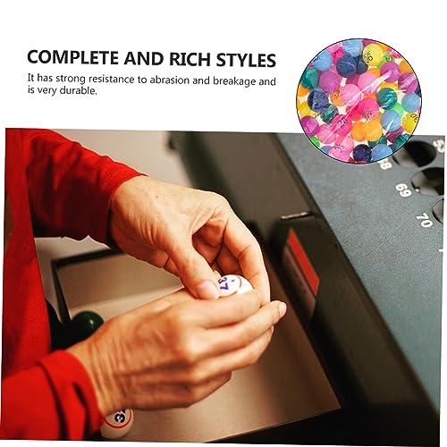 FRCOLOR 100 Stück Nummerierte Bunte Lotteriekugeln aus Kunststoff Wiederverwendbare Spiel und Gewinnspielbälle für Party Tombola Barspiele und Freizeitaktivitäten Farbenfroh und Langlebig von FRCOLOR