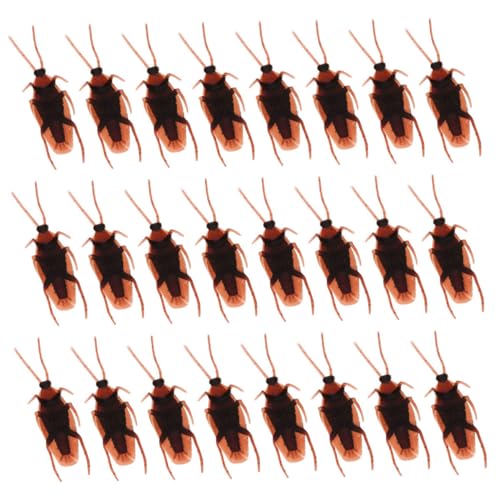 FRCOLOR 100 Stück Realistische Fake Insekten Täuschend Echte Kakerlaken und Bugs für Partys und Streiche für Halloween Dekoration und Scherzartikel von FRCOLOR