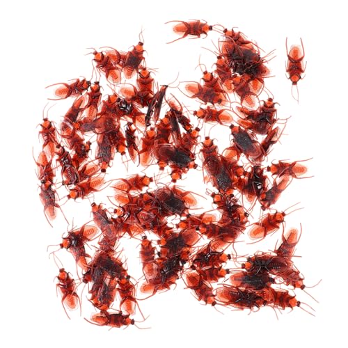FRCOLOR 100 Stück Realistische Fake Kakerlaken Simulation Halloween Streich Requisiten für Gruselige Partydekorationen und Lustige Scherze FRCOLOR 100 Stück Realistische Fake Kakerlaken Simulation Halloween Streich Requisiten für Gruselige Partydekorationen und Lustige Scherze von FRCOLOR