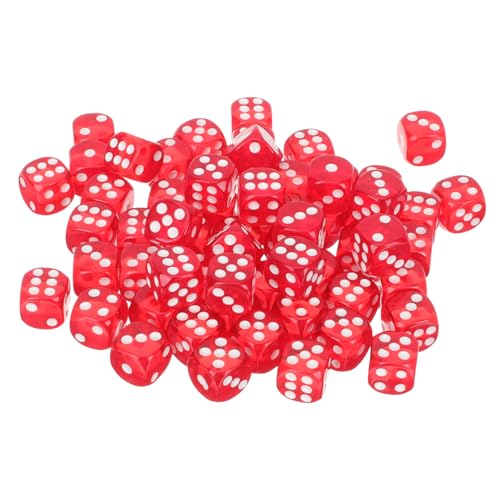FRCOLOR 100 Stück Rote Spielwürfel aus Hochwertigem für Lustige Würfelspiele für Partys Gesellschaftsspiele Leicht und Handlich für Unvergessliche FRCOLOR 100 Stück Rote Spielwürfel aus Hochwertigem für Lustige Würfelspiele für Partys Gesellschaftsspiele Leicht und Handlich für Unvergessliche von FRCOLOR