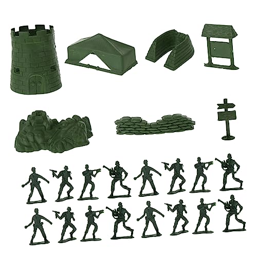 FRCOLOR 100 Stück Soldaten Figuren Set Militärmodell aus Kunststoff für Modelle Eltern Junge Mädchen Kommunikation und Interaktion von FRCOLOR