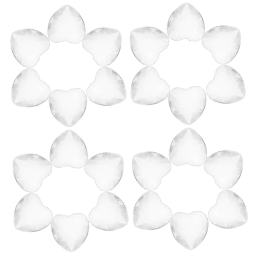 FRCOLOR 100 Stück Strass Ornamente Hochzeitsdekorationen Zahlenförmige Edelsteine Kristalle Vase Strass Herzen Bunte Ornamente Tischdekoration Partygeschenk Tischkonfetti Herz von FRCOLOR