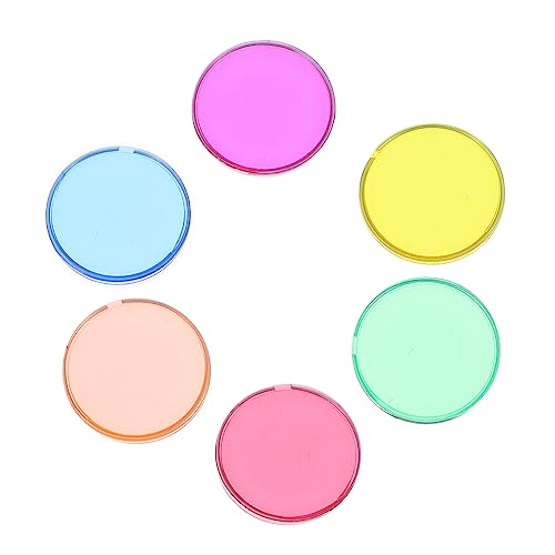 FRCOLOR 100 Stück Teiliges Bunter Kunststoff Zählchips für Farbenfrohe Lernspielsteine Farberkennung und Mathematischen Grundfähigkeiten Pädagogisches für Frühe Bildung von FRCOLOR