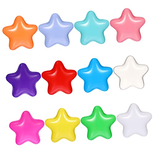 FRCOLOR 100 Stück Teiliges Buntes Spielbälle Dicke Kunststoff Ozeanbälle mit Sternmotiv für von Farberkennung und Motorik Geeignet für Drinnen und Draußen FRCOLOR 100 Stück Teiliges Buntes Spielbälle Dicke Kunststoff Ozeanbälle mit Sternmotiv für von Farberkennung und Motorik Geeignet für Drinnen und Draußen von FRCOLOR