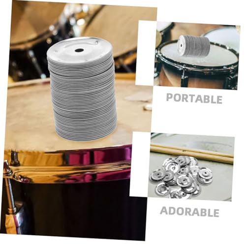 FRCOLOR 100 Stück Teiliges Cymbal Replacement Accessory Set Trommelring mit Innenloch für Schlagzeug Becken Klangverstärkung Jingle Installieren von FRCOLOR