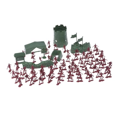 FRCOLOR 100 Stück Teiliges Militärspielzeug Set aus Kunststoff Soldaten Figuren Spielset für Robustes Material Fördert Fantasie und Militärisches Verständnis für Partys und Rollenspiele FRCOLOR 100 Stück Teiliges Militärspielzeug Set aus Kunststoff Soldaten Figuren Spielset für Robustes Material Fördert Fantasie und Militärisches Verständnis für Partys und Rollenspiele von FRCOLOR