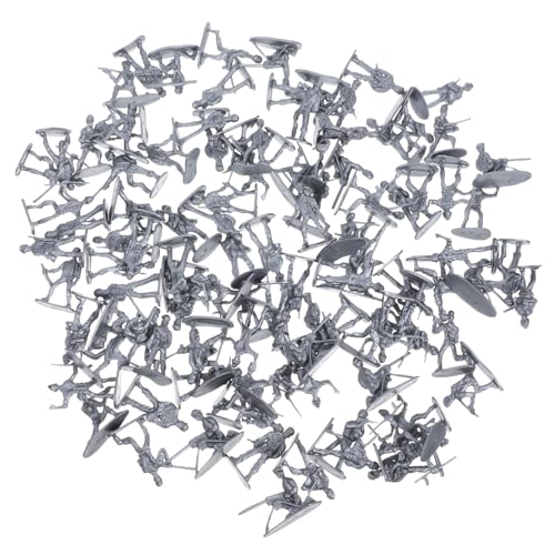 FRCOLOR 100 Stück Teiliges Miniatur Soldaten aus Robustem Kunststoff Realistische Sandtisch Militärfiguren Vielseitig als Dekoration Lernspielzeug und Geeignet Silberfarben FRCOLOR 100 Stück Teiliges Miniatur Soldaten aus Robustem Kunststoff Realistische Sandtisch Militärfiguren Vielseitig als Dekoration Lernspielzeug und Geeignet Silberfarben von FRCOLOR
