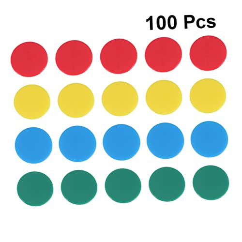 FRCOLOR 100 Stück Teiliges Runder Acryl Spielchips Farbige und Bingo Marken für Kindergarten Mathe Lernspiele Heim Bar Party Zubehör FRCOLOR 100 Stück Teiliges Runder Acryl Spielchips Farbige und Bingo Marken für Kindergarten Mathe Lernspiele Heim Bar Party Zubehör von FRCOLOR