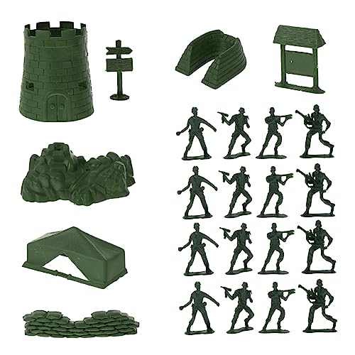 FRCOLOR 100 Stück Teiliges Set Soldatenfiguren aus Plastik Militärmodelle für Erwachsene für Wargaming und Modellbau und Robust FRCOLOR 100 Stück Teiliges Set Soldatenfiguren aus Plastik Militärmodelle für Erwachsene für Wargaming und Modellbau und Robust von FRCOLOR
