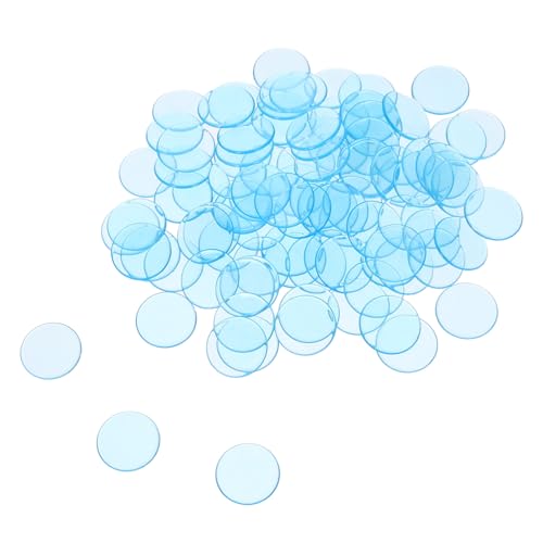 FRCOLOR 100 Stück Transparente Bingo Chips Halbleitere Chips für Spiele Zählen Mathe Lernen Langlebige Kunststoffmarkierer FRCOLOR 100 Stück Transparente Bingo Chips Halbleitere Chips für Spiele Zählen Mathe Lernen Langlebige Kunststoffmarkierer von FRCOLOR
