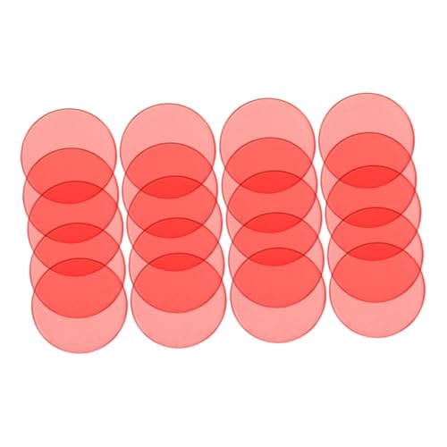 FRCOLOR 100 Stück Transparente Bingo Chips für Zählchips für Mathematisches Lernen Unterrichtshilfen für Frühe Bildung und Spieleabende von FRCOLOR