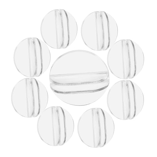 FRCOLOR 100 Stück Transparente Kartenhalter für Tischkarten Runde Clipständer für Spielekarten Visitenkarten und Hochzeiten Robuste Tischkartenhalter für Büro und Events von FRCOLOR