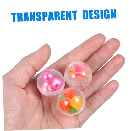 FRCOLOR 100 Stück Transparente Leere Kunststoffkugeln zum Befüllen Runde Spielzeugkapseln für Automaten Vielseitig Einsetzbar als Partygeschenke Sammelbehälter und Displaybox FRCOLOR 100 Stück Transparente Leere Kunststoffkugeln zum Befüllen Runde Spielzeugkapseln für Automaten Vielseitig Einsetzbar als Partygeschenke Sammelbehälter und Displaybox von FRCOLOR
