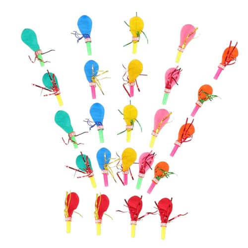 FRCOLOR 100 Stück Whistle Ballons für Bunte Partytröten für Geburtstagsfeiern Karneval Halloween und Weihnachtsfeiern Sicher und Kinderfreundlich von FRCOLOR