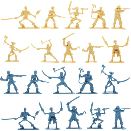 FRCOLOR 100 Stück Kleiner Piraten Soldaten Figuren Action Figuren für Jungen Piraten Zubehör für Miniatur Szenen Spielzeug für Selbstgemacht Projekte und Puppenhäuser von FRCOLOR
