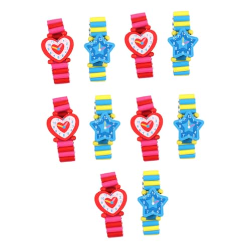 FRCOLOR 10Stücke Teiliges Kinderspielzeug Holzuhren für Lustiges Lernspielzeug Langlebig Junge Mädchen Beziehung FRCOLOR 10Stücke Teiliges Kinderspielzeug Holzuhren für Lustiges Lernspielzeug Langlebig Junge Mädchen Beziehung von FRCOLOR