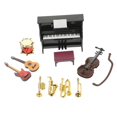 FRCOLOR 11 Stück Teiliges Miniatur Musikinstrumenten aus Kunststoff Detailreiches Puppenhaus Zubehör für Handliche Spielzeuginstrumente zur Kreativen Raumdekoration Feinmotorik FRCOLOR 11 Stück Teiliges Miniatur Musikinstrumenten aus Kunststoff Detailreiches Puppenhaus Zubehör für Handliche Spielzeuginstrumente zur Kreativen Raumdekoration Feinmotorik von FRCOLOR
