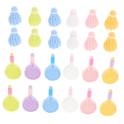 FRCOLOR 12 Sätze Teiliges Miniatur Badminton mit Schlägern und Bällen Detailgetreue Sportaccessoires für DIY Bastelprojekte Puppenhausdeko Partydekoration und Kinderzimmergestaltung FRCOLOR 12 Sätze Teiliges Miniatur Badminton mit Schlägern und Bällen Detailgetreue Sportaccessoires für DIY Bastelprojekte Puppenhausdeko Partydekoration und Kinderzimmergestaltung von FRCOLOR