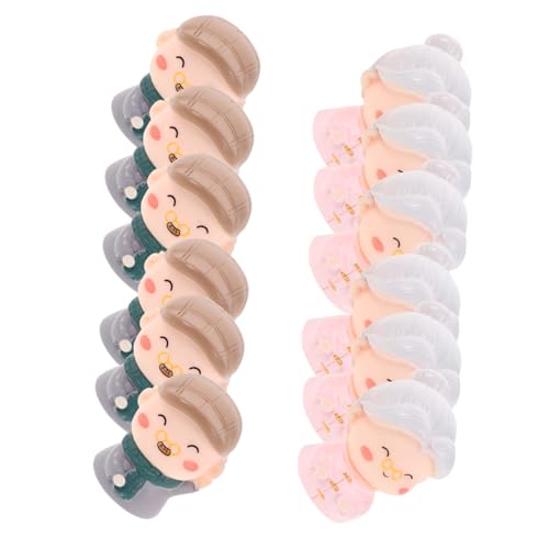 FRCOLOR 12 Stück Jubiläumskuchen -Ornamente Paar Skulpturen Mini -Statue -Dekor Kuchen -Toper -Figuren Hochzeitspaar Figur Großeltern Figur romantische Paarskulptur Jubiläumsfiguren Harz von FRCOLOR