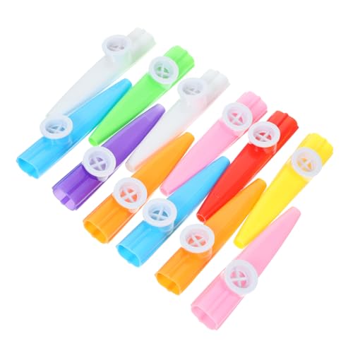 FRCOLOR 12 Stück Kazoo für Bunte Mundinstrumente Geeignet für Altersgruppen Einfach für Musikalische Aktivitäten für Partys und Freizeit Zufällige Farbe Zufällige Farbe von FRCOLOR