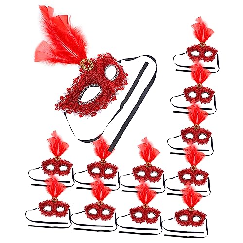 FRCOLOR 12 Stück Leichte Cosplay Federmasken aus Komfortable Karneval Masquerade Masken mit Federbesatz für Fasching Halloween Bühnenauftritte und Kostümpartys FRCOLOR 12 Stück Leichte Cosplay Federmasken aus Komfortable Karneval Masquerade Masken mit Federbesatz für Fasching Halloween Bühnenauftritte und Kostümpartys von FRCOLOR
